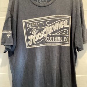 Men’s Rock Revival Charcoal Graphic Tee size X Large